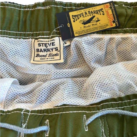 Steve & Barry's Board Shorts Blue Floral Men’s Tropical Size Large New with Tags - Picture 5 of 9